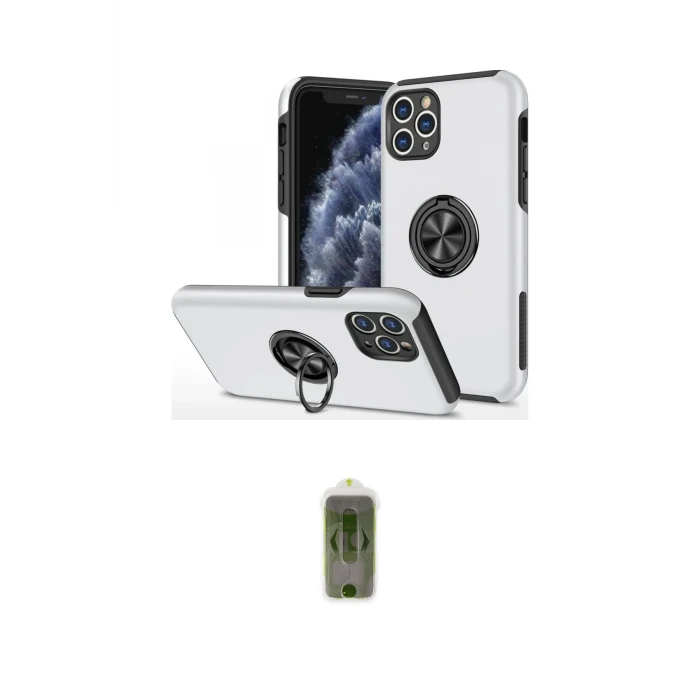 ieg™ iPhone 11 Pro Max Kılıf Odak Form Prime - Siyah Joko Magic 5D Hayalet Cam
