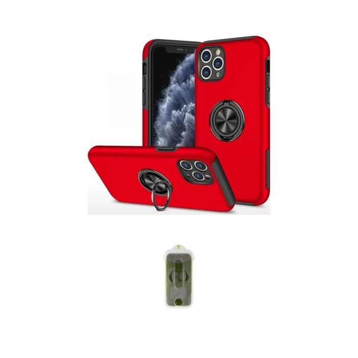 ieg™ iPhone 11 Pro Max Kılıf Odak Form Prime - Siyah Joko Magic 5D Hayalet Cam