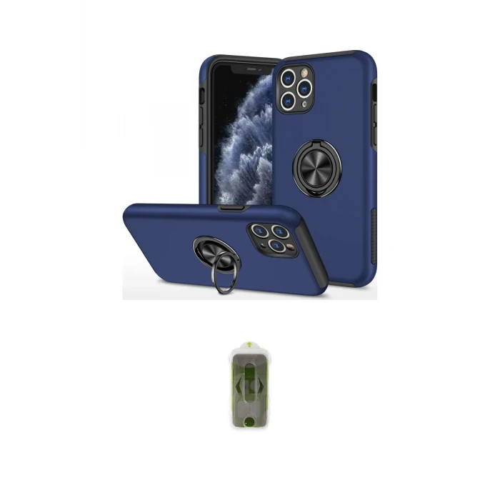 ieg™ iPhone 11 Pro Max Kılıf Odak Form Prime - Siyah Joko Magic 5D Hayalet Cam