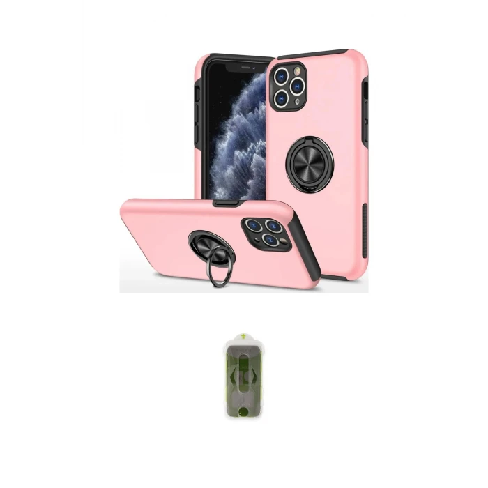 ieg™ iPhone 11 Pro Max Kılıf Odak Form Prime - Siyah Joko Magic 5D Hayalet Cam