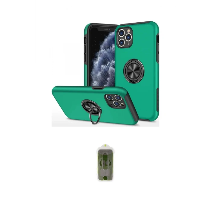 ieg™ iPhone 11 Pro Max Kılıf Odak Form Prime - Siyah Joko Magic 5D Hayalet Cam