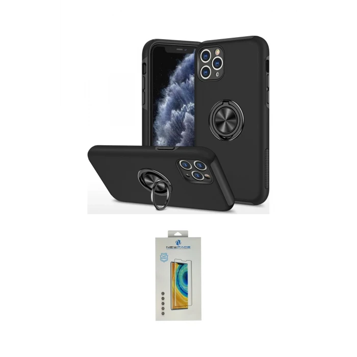 ieg™ iPhone 11 Pro Max Kılıf Odak Form Prime - Siyah Polymer Nano Ekran Koruyucu