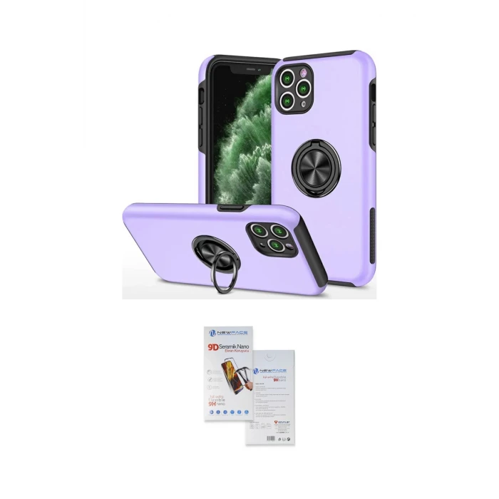ieg™ iPhone 11 Pro Max Kılıf Odak Form Prime - Siyah Seramik Nano Ekran Koruyucu