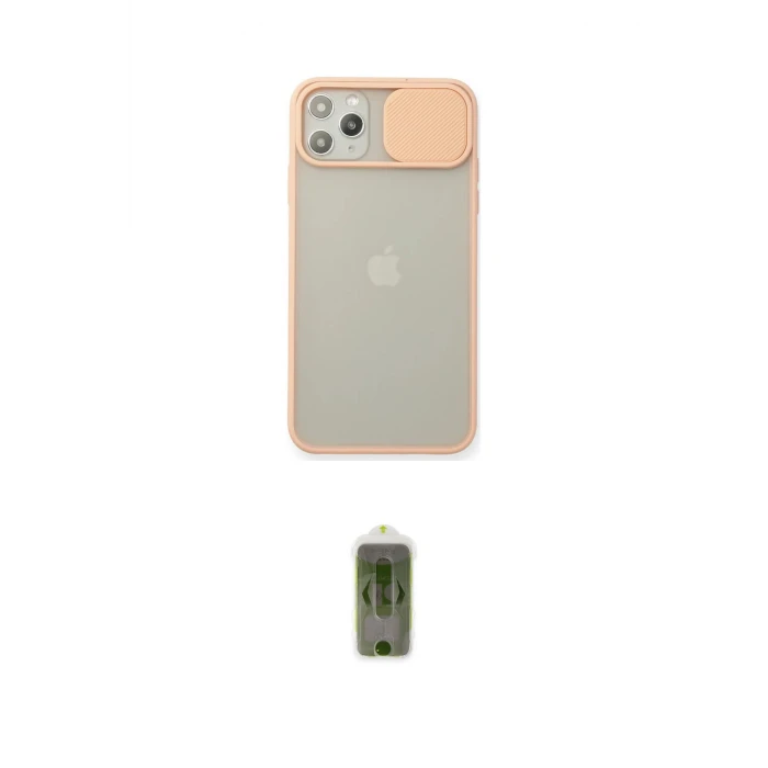 ieg™ iPhone 11 Pro Max Kılıf Vadi Çizgi - Siyah Joko Magic 5D Hayalet Cam