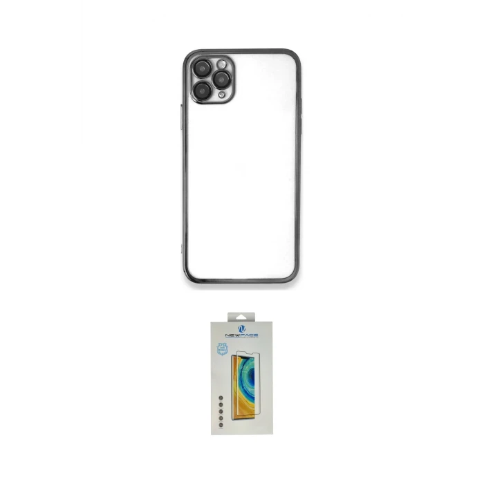ieg™ iPhone 11 Pro Max Kılıf Vadi Minimal - Siyah Polymer Nano Ekran Koruyucu
