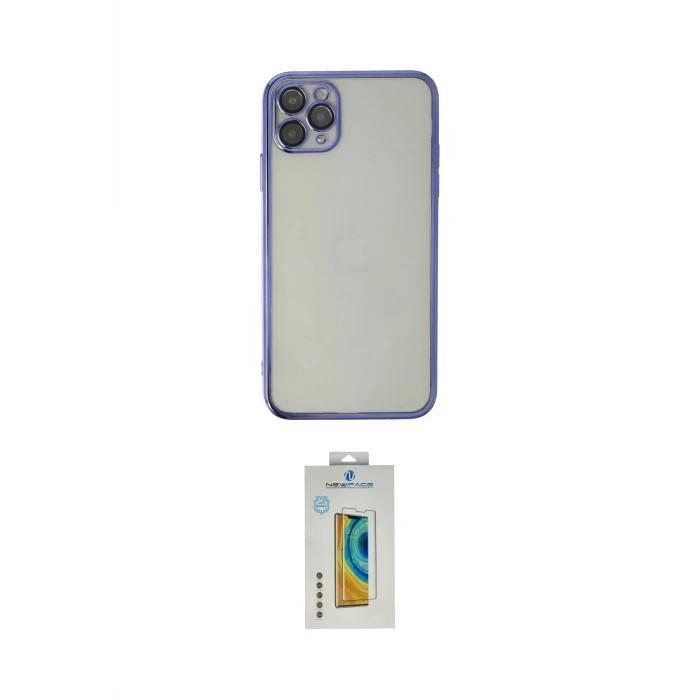 ieg™ iPhone 11 Pro Max Kılıf Vadi Minimal - Siyah Polymer Nano Ekran Koruyucu
