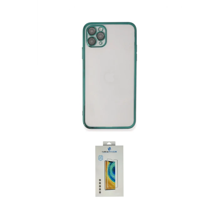 ieg™ iPhone 11 Pro Max Kılıf Vadi Minimal - Siyah Polymer Nano Ekran Koruyucu