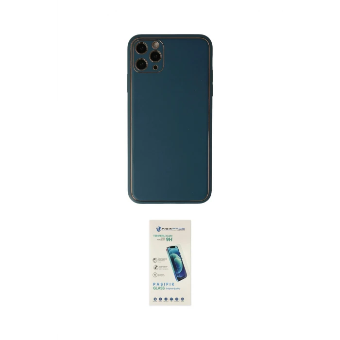 ieg™ iPhone 11 Pro Max Kılıf Yadigar Klasik - Şeffaf Pasifik Cam Ekran Koruyucu