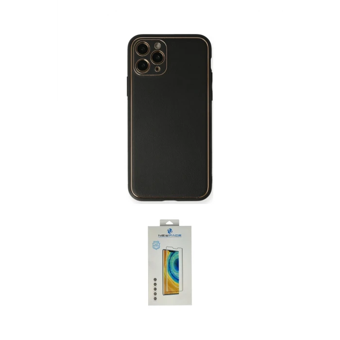 ieg™ iPhone 11 Pro Max Kılıf Yadigar Klasik - Siyah Polymer Nano Ekran Koruyucu