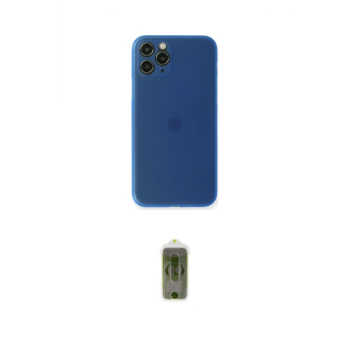 ieg™ iPhone 11 Pro Max Kılıf Yadigar Yansıma Serisi - Siyah Joko Magic 5D Hayalet Cam