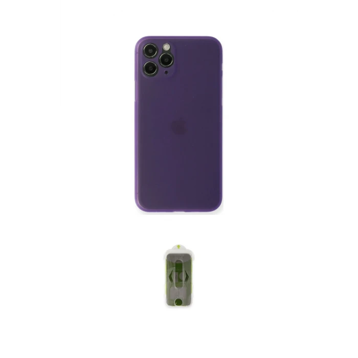 ieg™ iPhone 11 Pro Max Kılıf Yadigar Yansıma Serisi - Siyah Joko Magic 5D Hayalet Cam