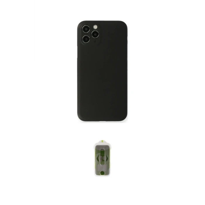 ieg™ iPhone 11 Pro Max Kılıf Yadigar Yansıma Serisi - Siyah Joko Magic 5D Hayalet Cam