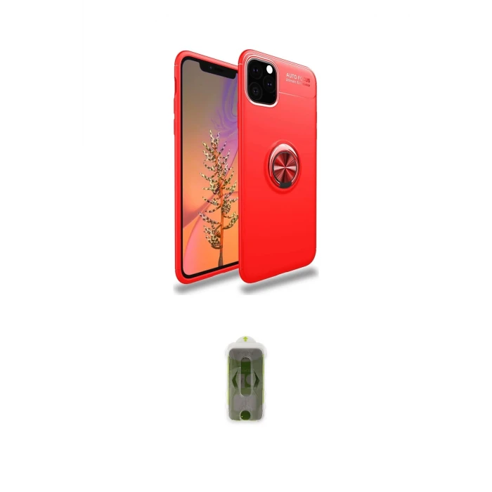 ieg™ iPhone 11 Pro Max Kılıf Yankı Form Prime - Siyah Joko Magic 5D Hayalet Cam