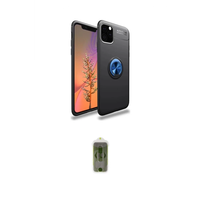 ieg™ iPhone 11 Pro Max Kılıf Yankı Form Prime - Siyah Joko Magic 5D Hayalet Cam