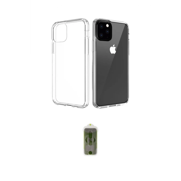 ieg™ iPhone 11 Pro Max Kılıf Zirve Doku - Siyah Joko Magic 5D Hayalet Cam