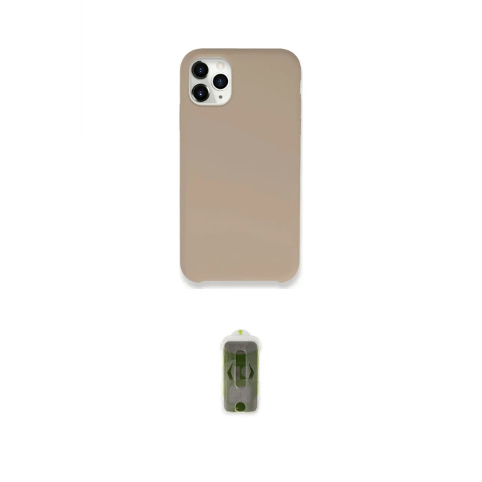 ieg™ iPhone 11 Pro Max Kılıf Zirve Modern Özel Seri - Siyah Joko Magic 5D Hayalet Cam