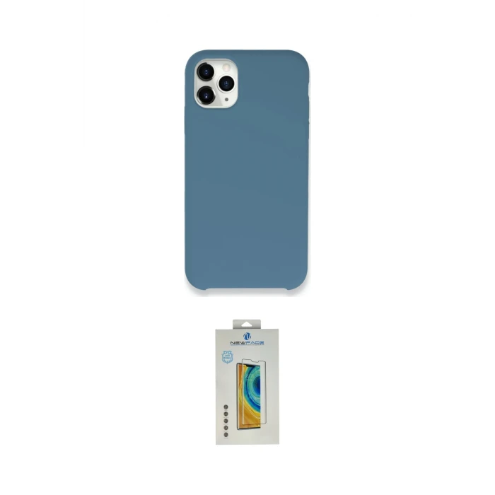 ieg™ iPhone 11 Pro Max Kılıf Zirve Modern Özel Seri - Siyah Polymer Nano Ekran Koruyucu