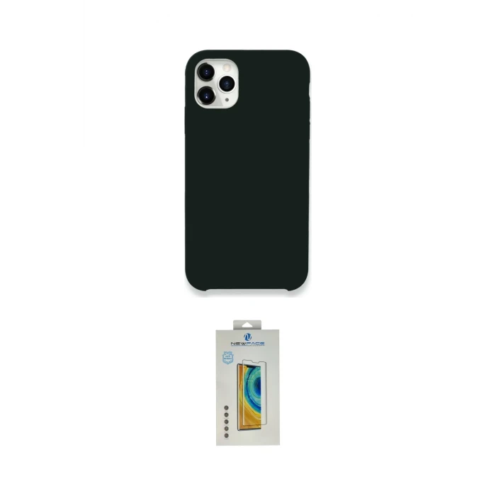 ieg™ iPhone 11 Pro Max Kılıf Zirve Modern Özel Seri - Siyah Polymer Nano Ekran Koruyucu