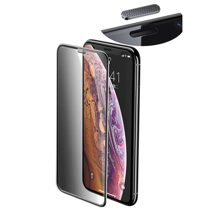 İEG® Iphone 11 Pro Uyumlu Hayalet Ekran Gizli Tam Kaplayan Kırılmaz Cam Seramik Ekran Koruyucu Film