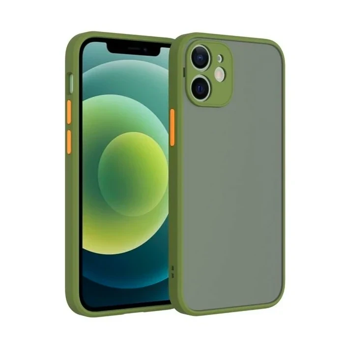 ieg™ İphone 12 6.1inç Kamera Korumalı Premium Silikon Kılıf