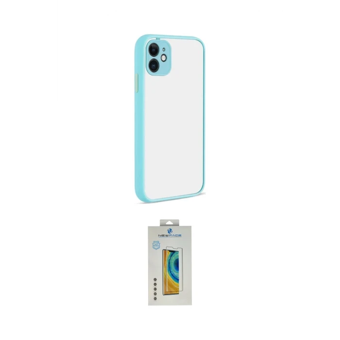 ieg™ iPhone 12 Kılıf Ahenk Çizgi Serisi - Siyah Polymer Nano Ekran Koruyucu
