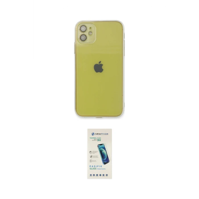 ieg™ iPhone 12 Kılıf Ahenk Doku - Şeffaf Pasifik Cam Ekran Koruyucu