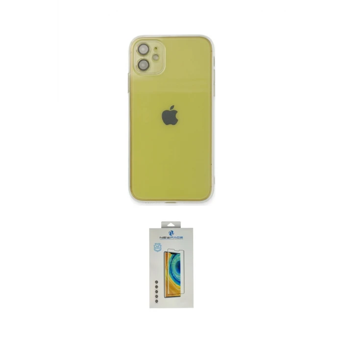 ieg™ iPhone 12 Kılıf Ahenk Doku - Siyah Polymer Nano Ekran Koruyucu