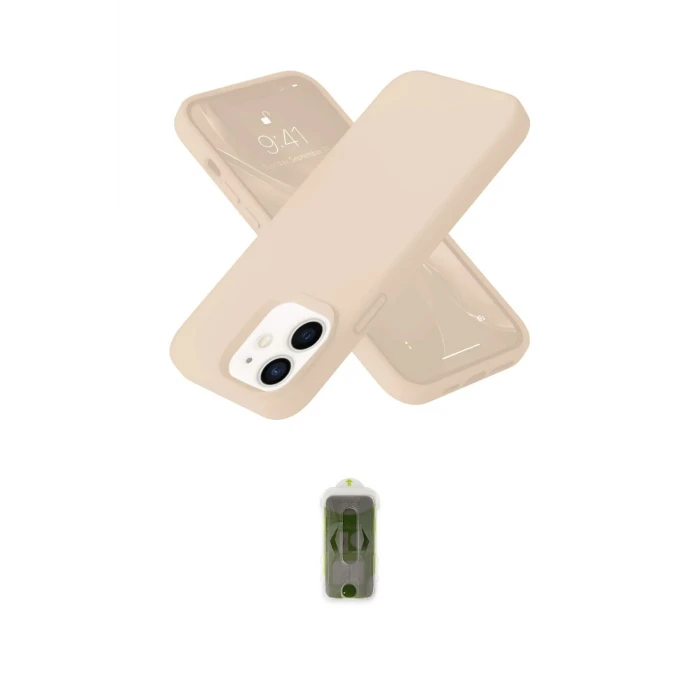 ieg™ iPhone 12 Kılıf Ahenk Serisi - Siyah Joko Magic 5D Hayalet Cam