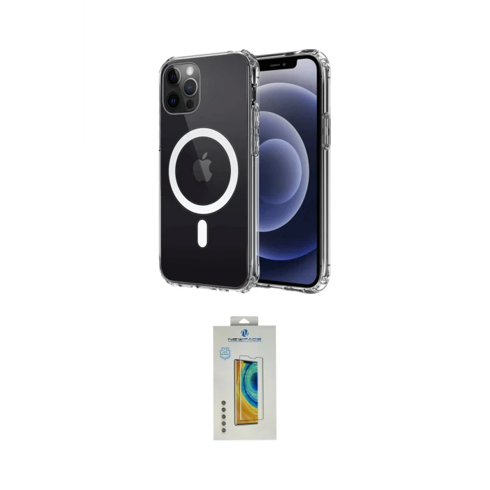 ieg™ iPhone 12 Kılıf Ahenk Yansıma Prime - Siyah Polymer Nano Ekran Koruyucu