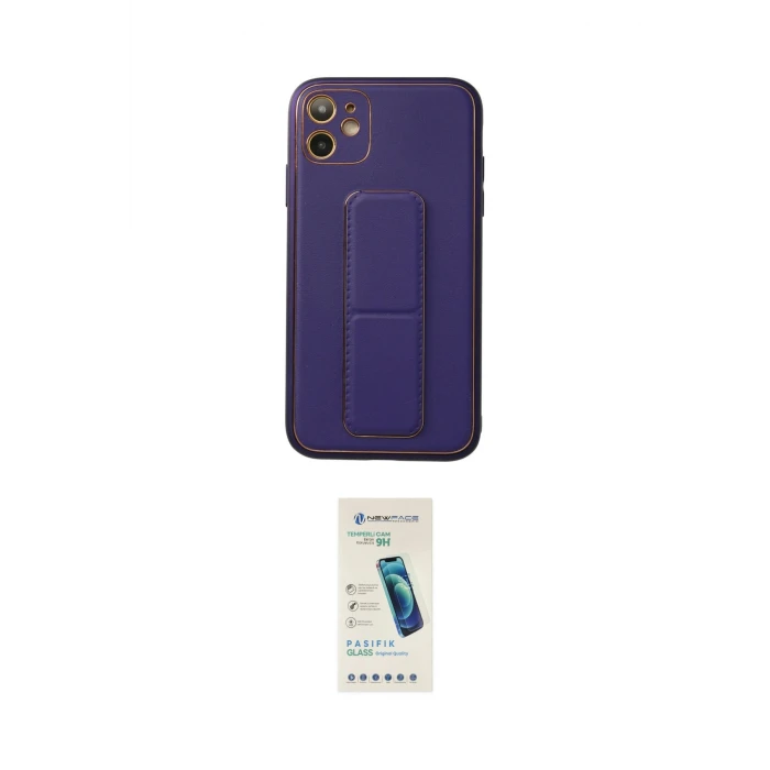ieg™ iPhone 12 Kılıf Akış Doku - Şeffaf Pasifik Cam Ekran Koruyucu