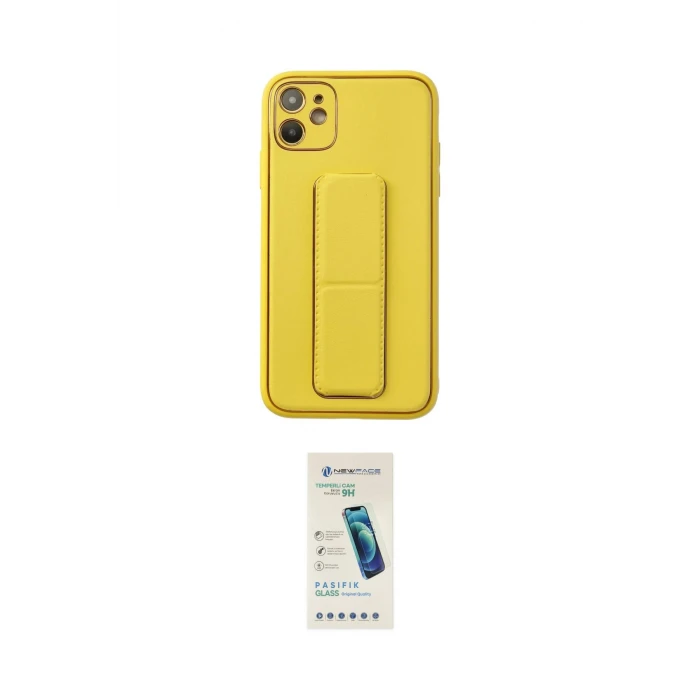 ieg™ iPhone 12 Kılıf Akış Doku - Şeffaf Pasifik Cam Ekran Koruyucu