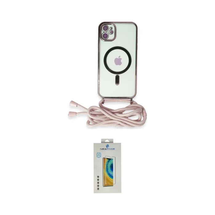 ieg™ iPhone 12 Kılıf Eksen Özel Seri - Siyah Polymer Nano Ekran Koruyucu