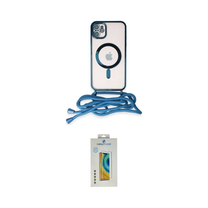 ieg™ iPhone 12 Kılıf Eksen Özel Seri - Siyah Polymer Nano Ekran Koruyucu