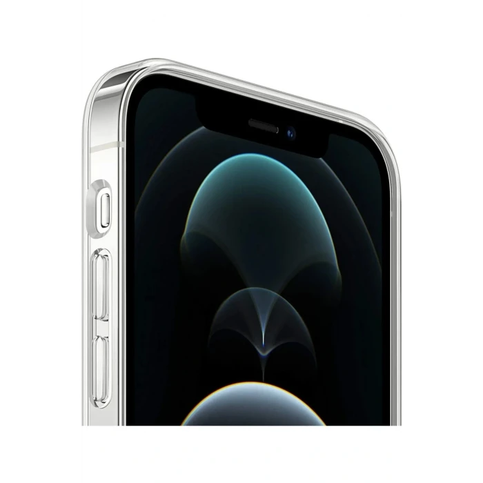 İEG® Iphone 12 Kılıf Kamera Lens Korumalı Magsafe Destekli Şeffaf Darbe Emici Sert Kapak