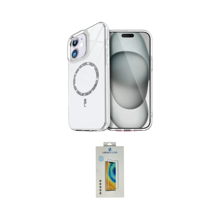 ieg™ iPhone 12 Kılıf Kıvılcım Form Prime - Siyah Polymer Nano Ekran Koruyucu