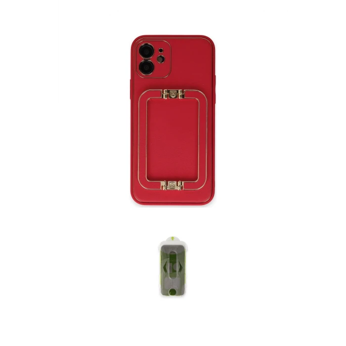ieg™ iPhone 12 Kılıf Kozmos Minimal Prime - Siyah Joko Magic 5D Hayalet Cam