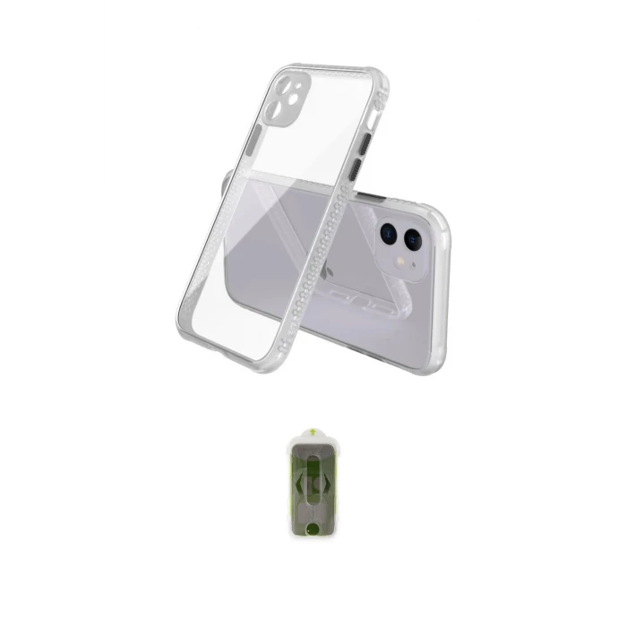 ieg™ iPhone 12 Kılıf Nova Asil Özel Seri - Siyah Joko Magic 5D Hayalet Cam