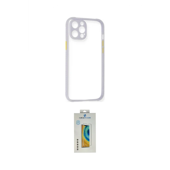 ieg™ iPhone 12 Kılıf Nova Asil Özel Seri - Siyah Polymer Nano Ekran Koruyucu
