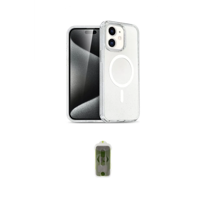 ieg™ iPhone 12 Kılıf Nova Asil Prime - Siyah Joko Magic 5D Hayalet Cam