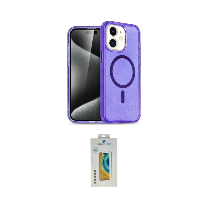 ieg™ iPhone 12 Kılıf Nova Asil Prime - Siyah Polymer Nano Ekran Koruyucu
