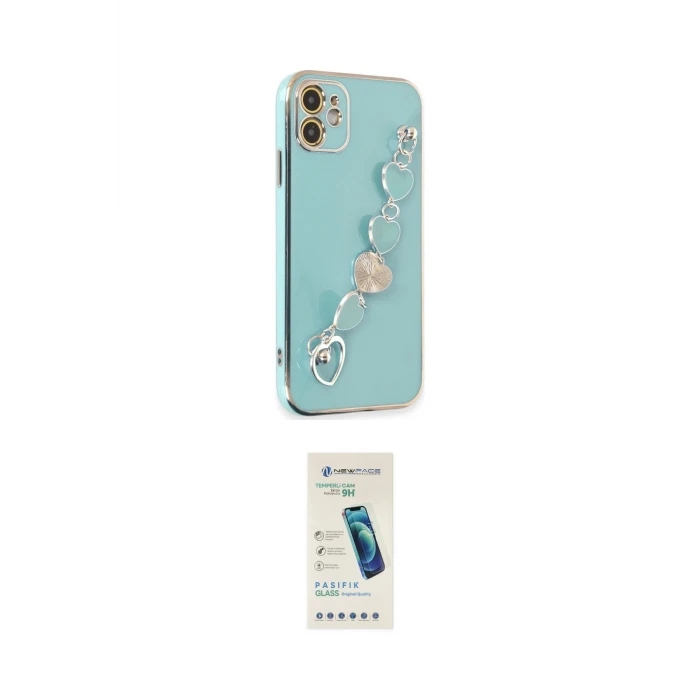 ieg™ iPhone 12 Kılıf Nova Işık Prime - Şeffaf Pasifik Cam Ekran Koruyucu