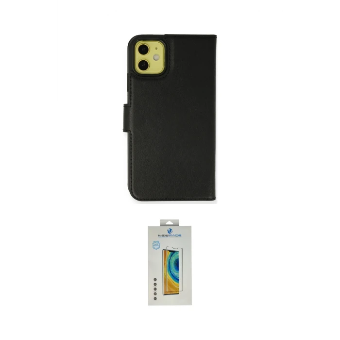 ieg™ iPhone 12 Kılıf Siluet Işık Serisi - Siyah Polymer Nano Ekran Koruyucu