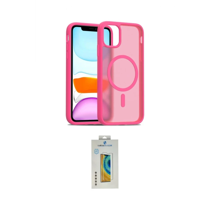 ieg™ iPhone 12 Kılıf Siluet Minimal Prime - Siyah Polymer Nano Ekran Koruyucu