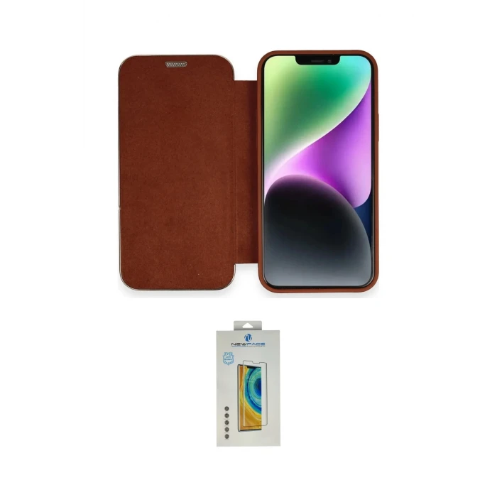 ieg™ iPhone 12 Kılıf Siluet Minimal Serisi - Siyah Polymer Nano Ekran Koruyucu