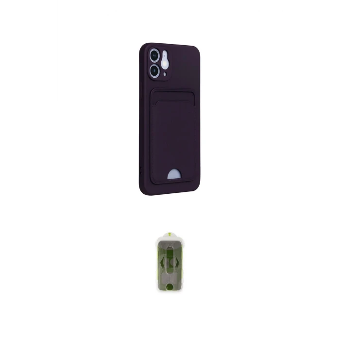 ieg™ iPhone 12 Kılıf Vadi Çizgi Prime - Siyah Joko Magic 5D Hayalet Cam
