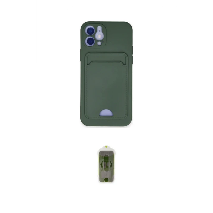 ieg™ iPhone 12 Kılıf Vadi Çizgi Prime - Siyah Joko Magic 5D Hayalet Cam