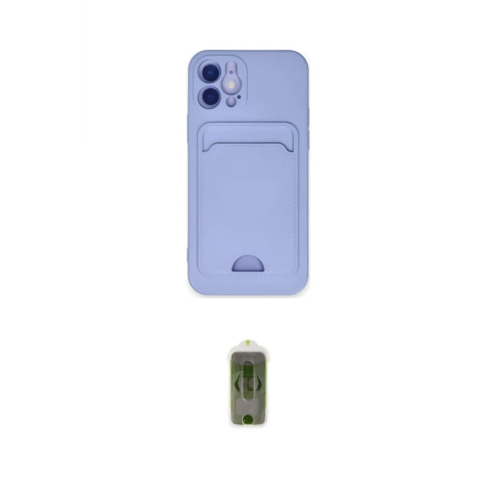 ieg™ iPhone 12 Kılıf Vadi Çizgi Prime - Siyah Joko Magic 5D Hayalet Cam