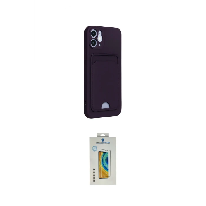 ieg™ iPhone 12 Kılıf Vadi Çizgi Prime - Siyah Polymer Nano Ekran Koruyucu