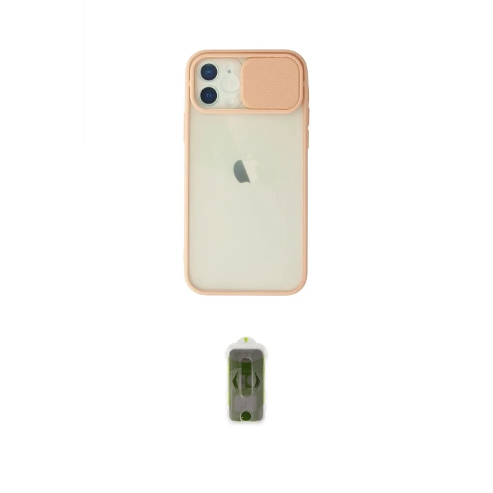 ieg™ iPhone 12 Kılıf Vadi Çizgi - Siyah Joko Magic 5D Hayalet Cam