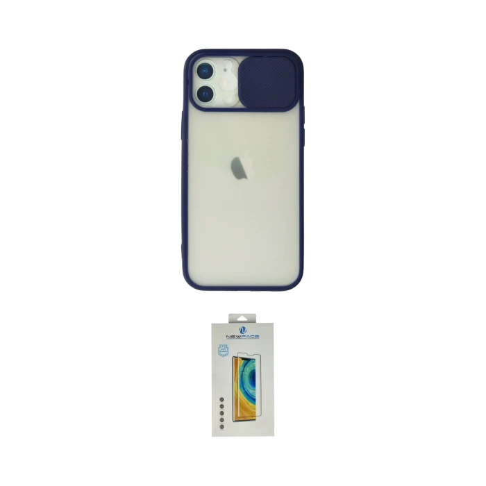 ieg™ iPhone 12 Kılıf Vadi Çizgi - Siyah Polymer Nano Ekran Koruyucu